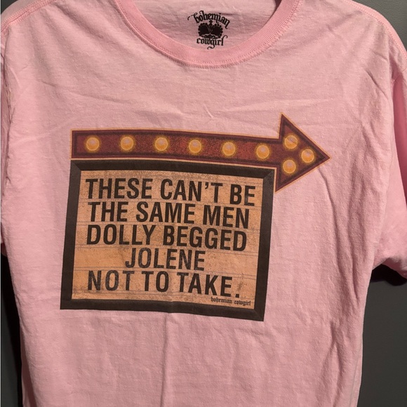 Dolly pink graphic tee from bohemian cowgirl size medium - Picture 2 of 4